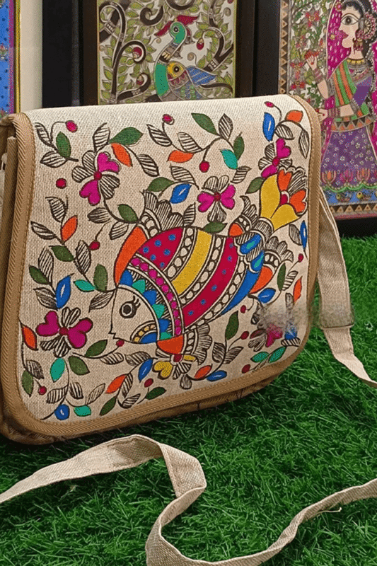 Mithila Prosperity Fish Sling Bag