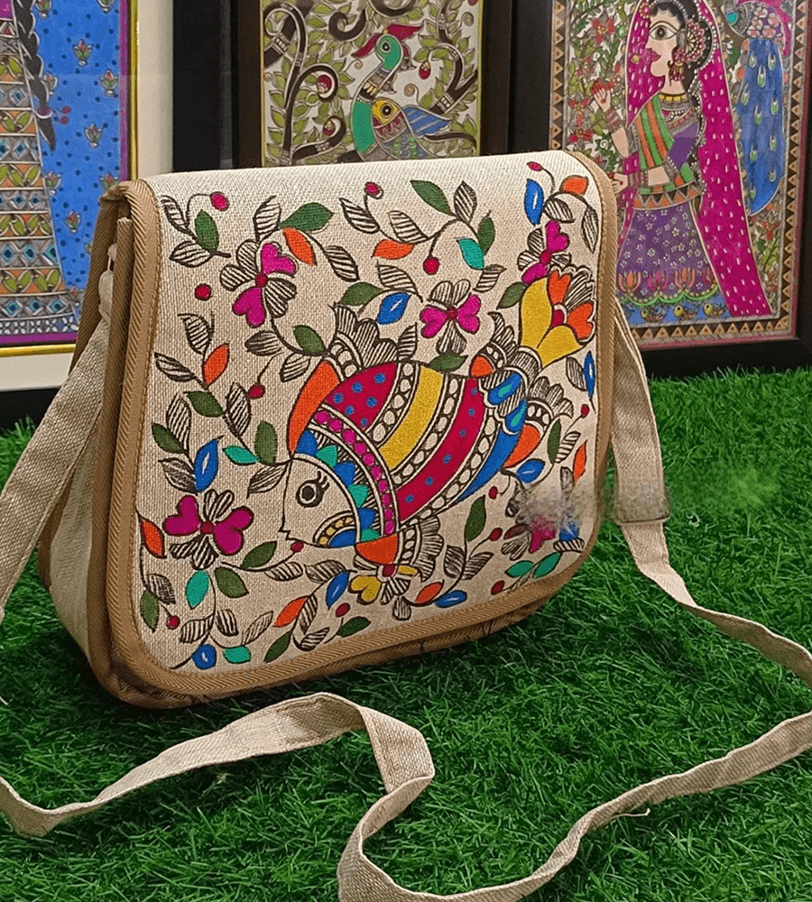 Mithila Prosperity Fish Sling Bag