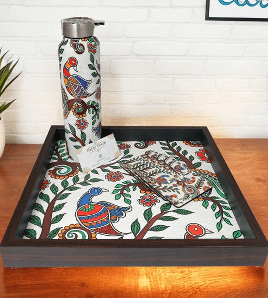 Mithila Peacock & Flora Decorative Hampers